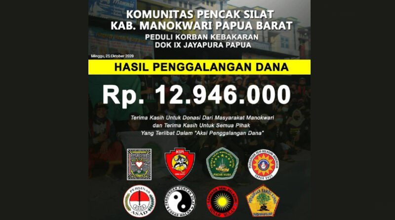 penggalangan dana komunitas pencak silat