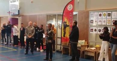 latihan bersama pencak silat belanda