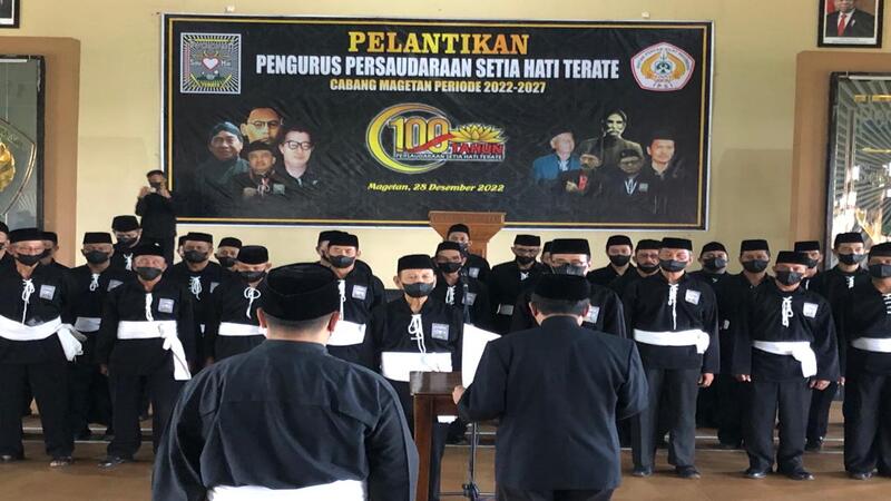 pelantikan pengurus psht cabang magetan