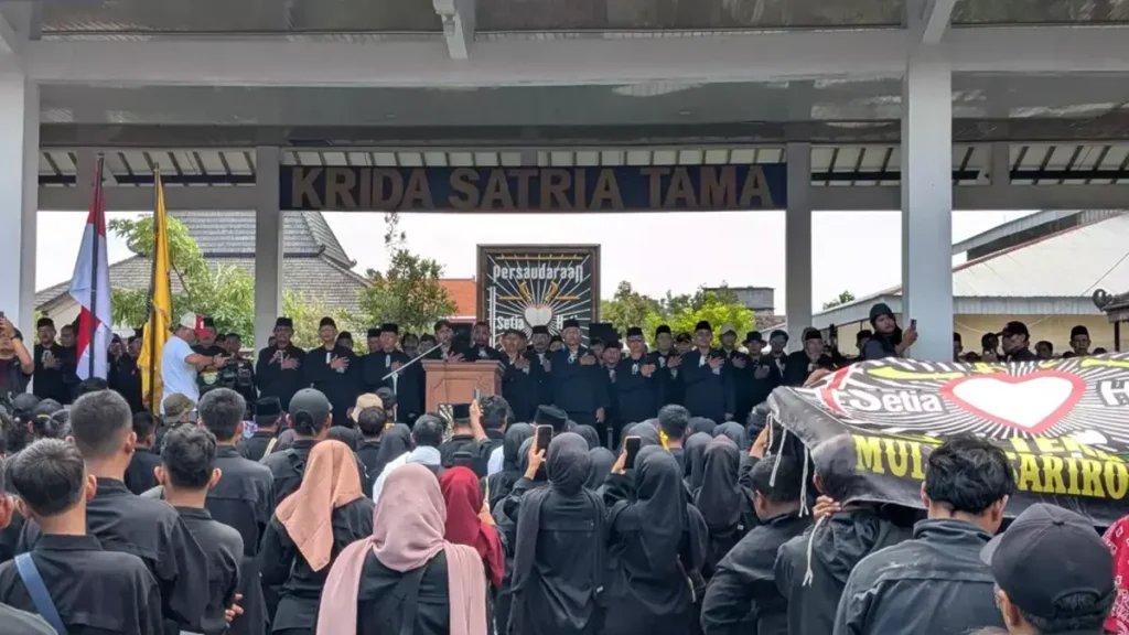 Ribuan Loyalis PSHTPM Gelar Apel Siaga tolak hasil munas ipsi 2026