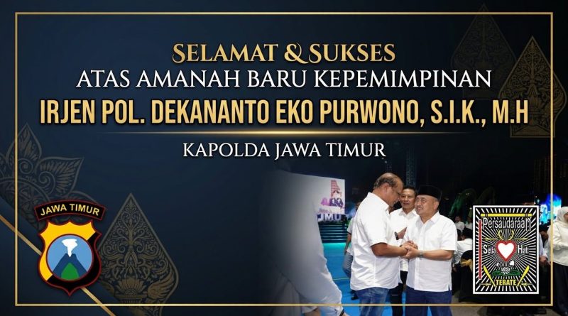 kenal pamit kapolda jatim polda jatim dekananto dan ketum psht muhammad taufiq